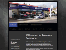 Tablet Screenshot of beckmann-autos.de
